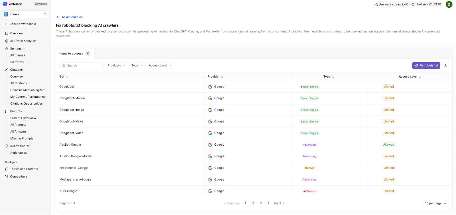 Ahrefs AI Overview tracking screen