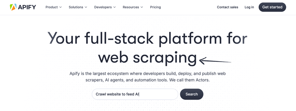 ScrapingBee Interface