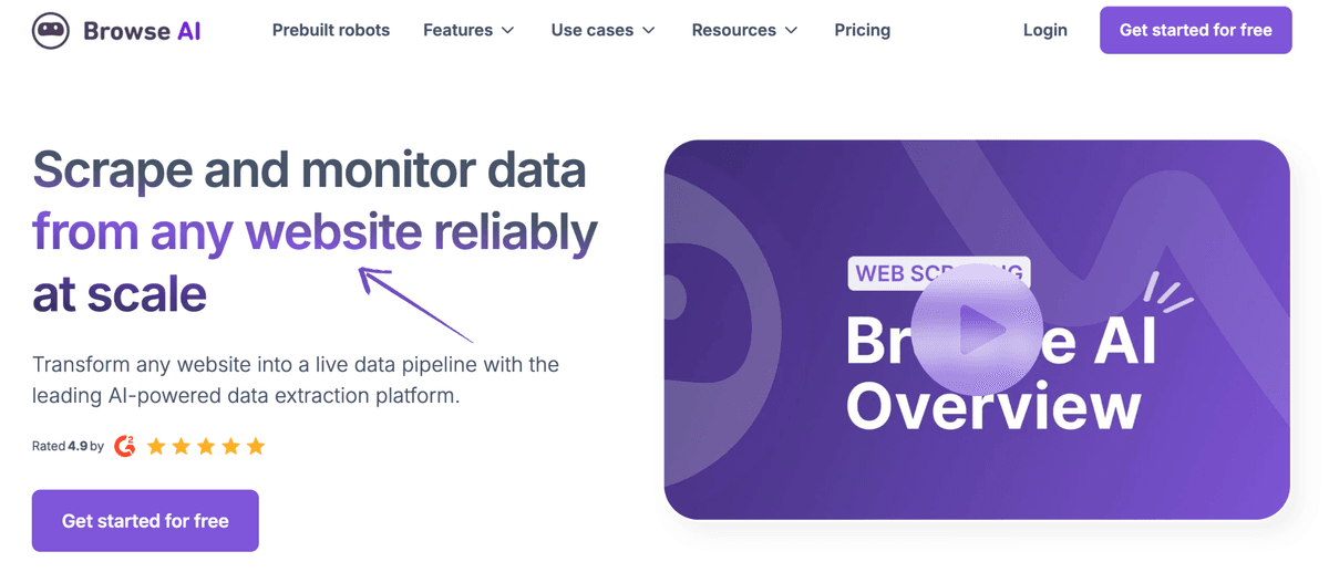 Browse AI Interface