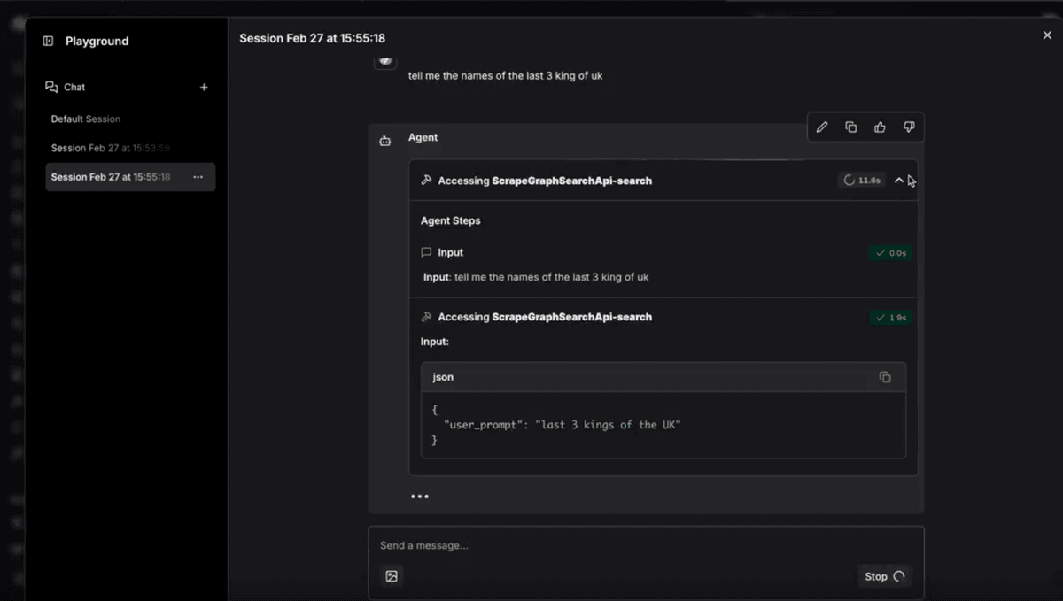 Langflow Search Example