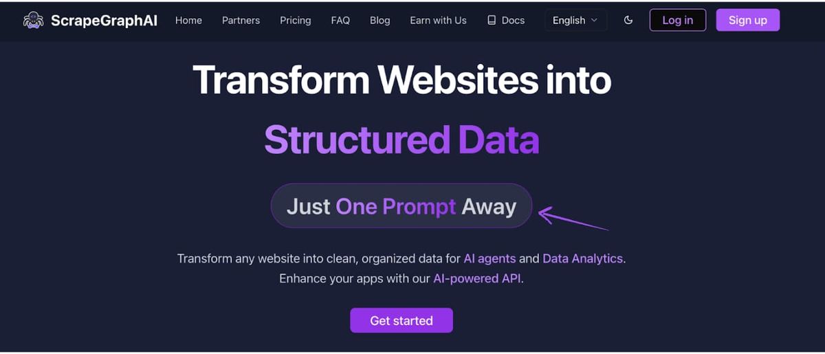 ScrapeGraphAI Screenshot