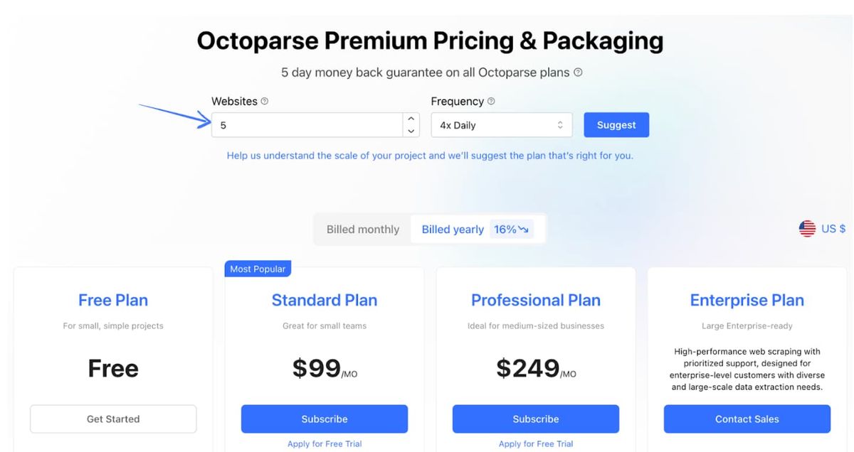 Octoparse Screenshot